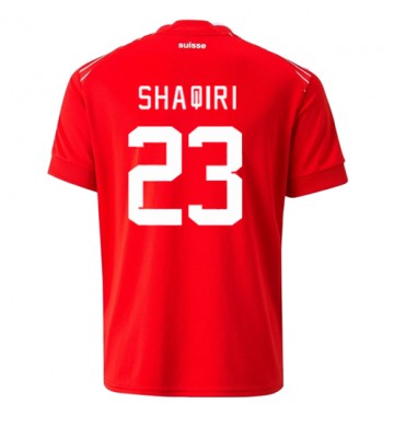 Maillot de foot Suisse Xherdan Shaqiri #23 Domicile Monde 2022 Manches Courte